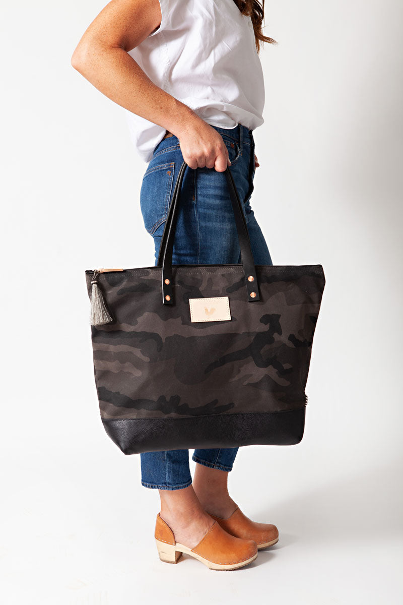 Buy the Kate Spade Black Canvas Tote Bag