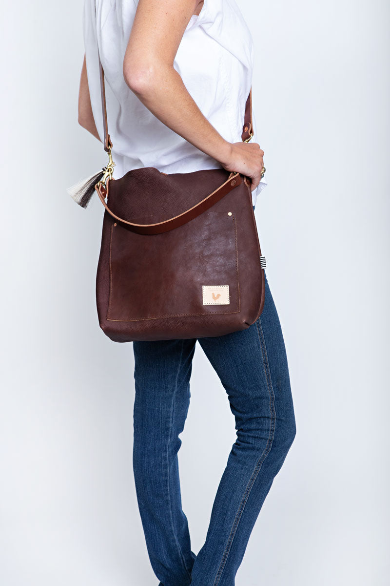 Everyday Purse, Full Grain Tumbled Leather