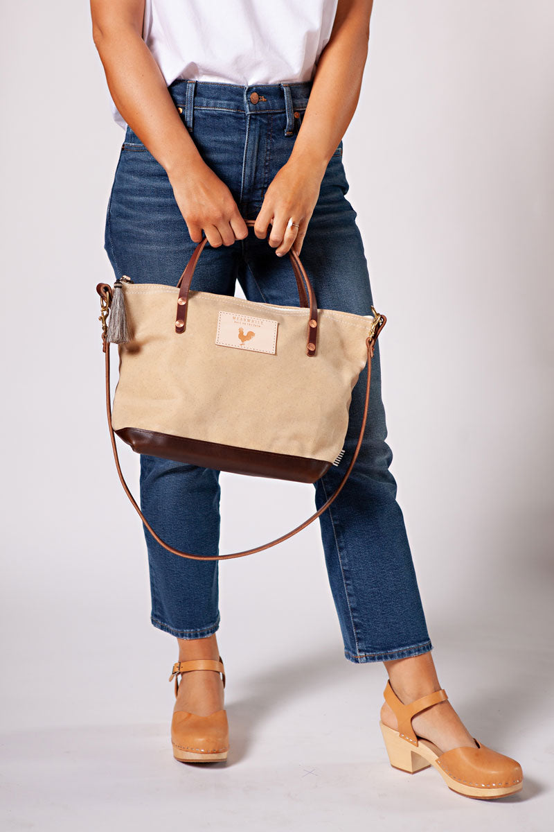 Waxed Canvas Crossbody Bag