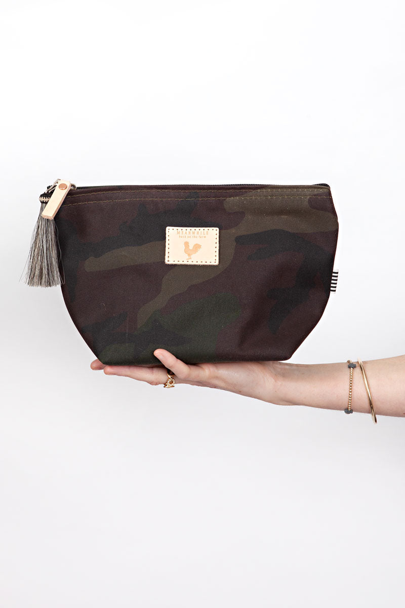 Camouflage Waxed Canvas Pouch | Meanwhile Back on the Farm