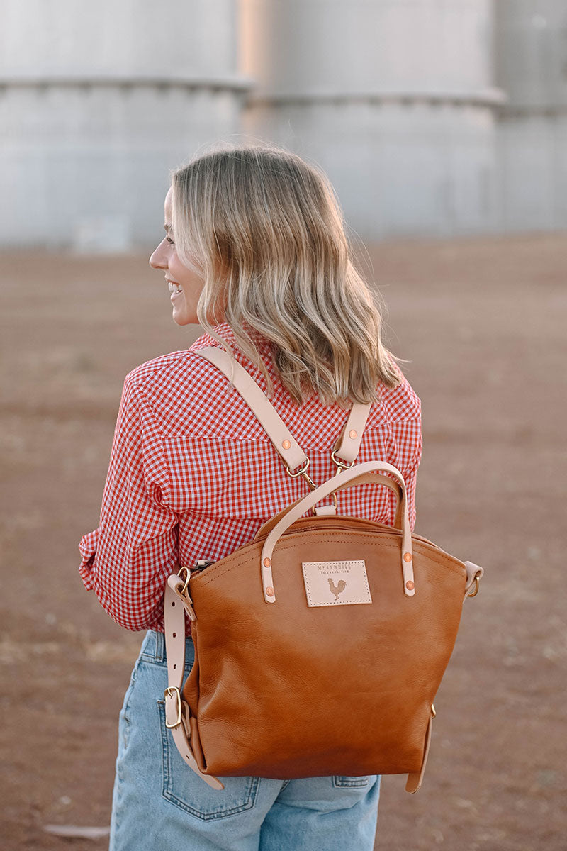 Brown Leather Tote Bag