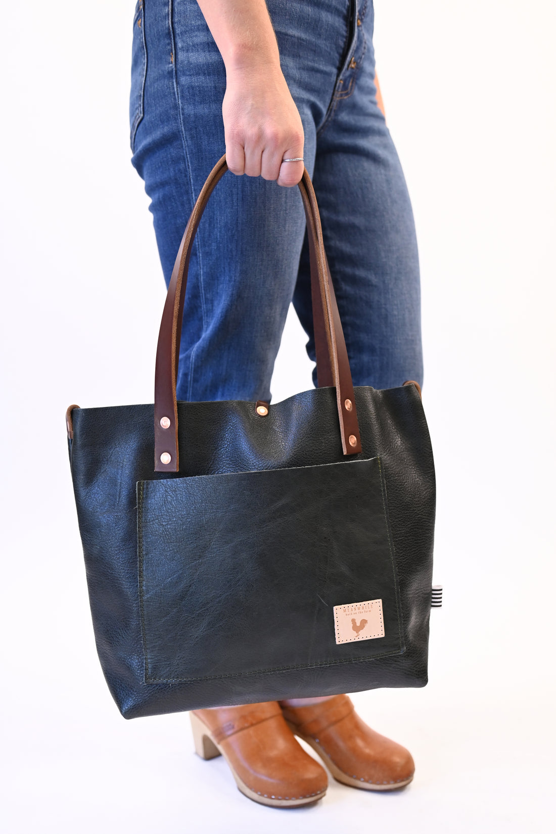 ARCHIVE - Midnight Green Leather Signature Tote