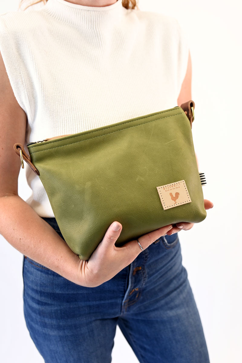 ARCHIVE - Olive Green Leather Sling