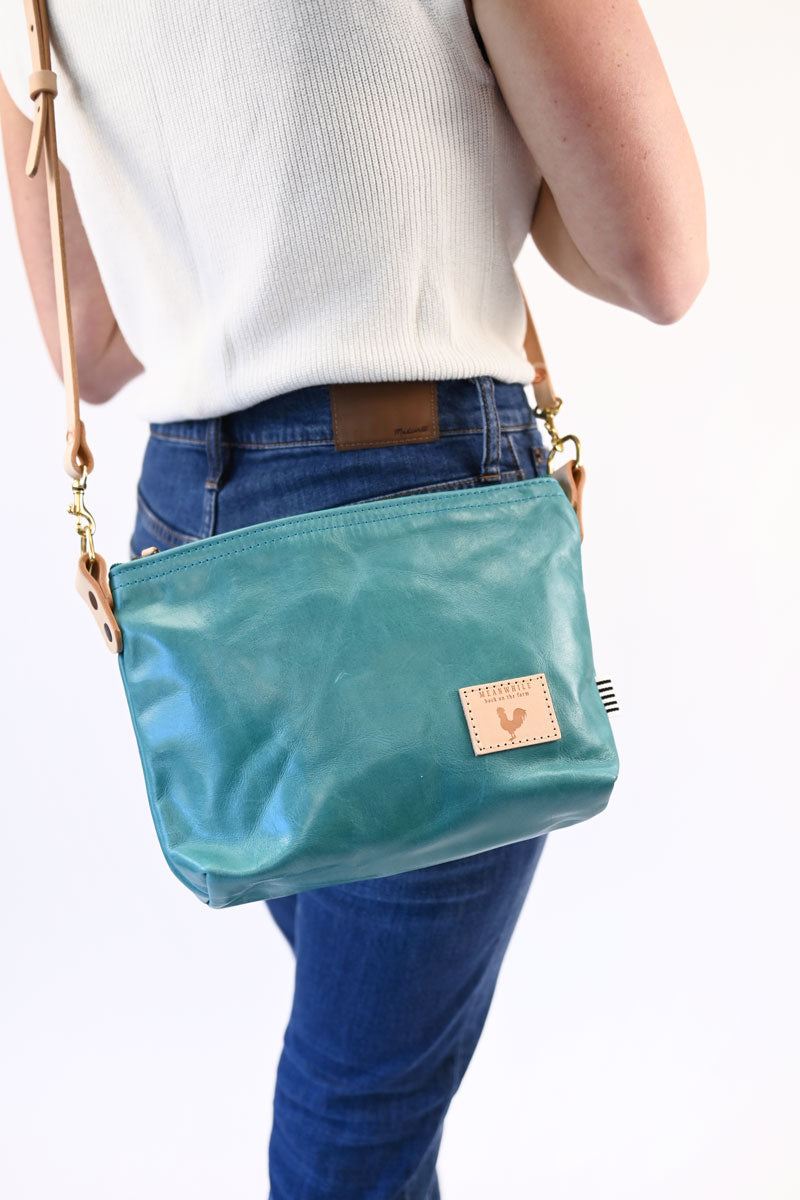 ARCHIVE - Turquoise Leather Sling Bag