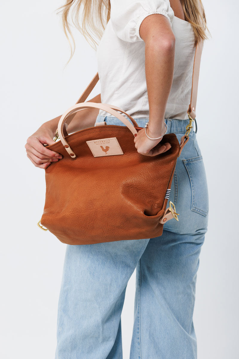 Brown Leather Tote Bag