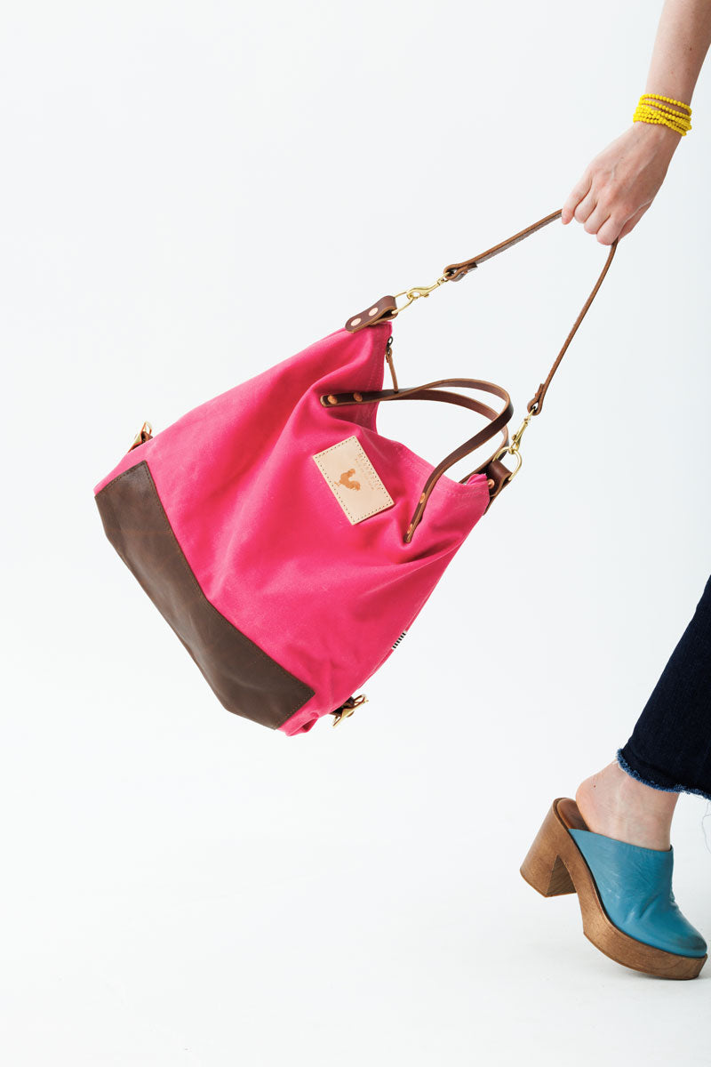 Bright Pink Leather-Look Mini Cross Body Tote Bag | New Look