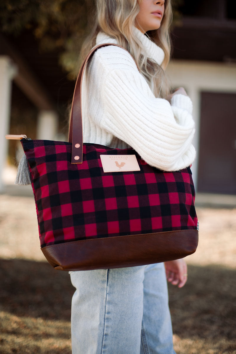 Buffalo Check Tote Bag