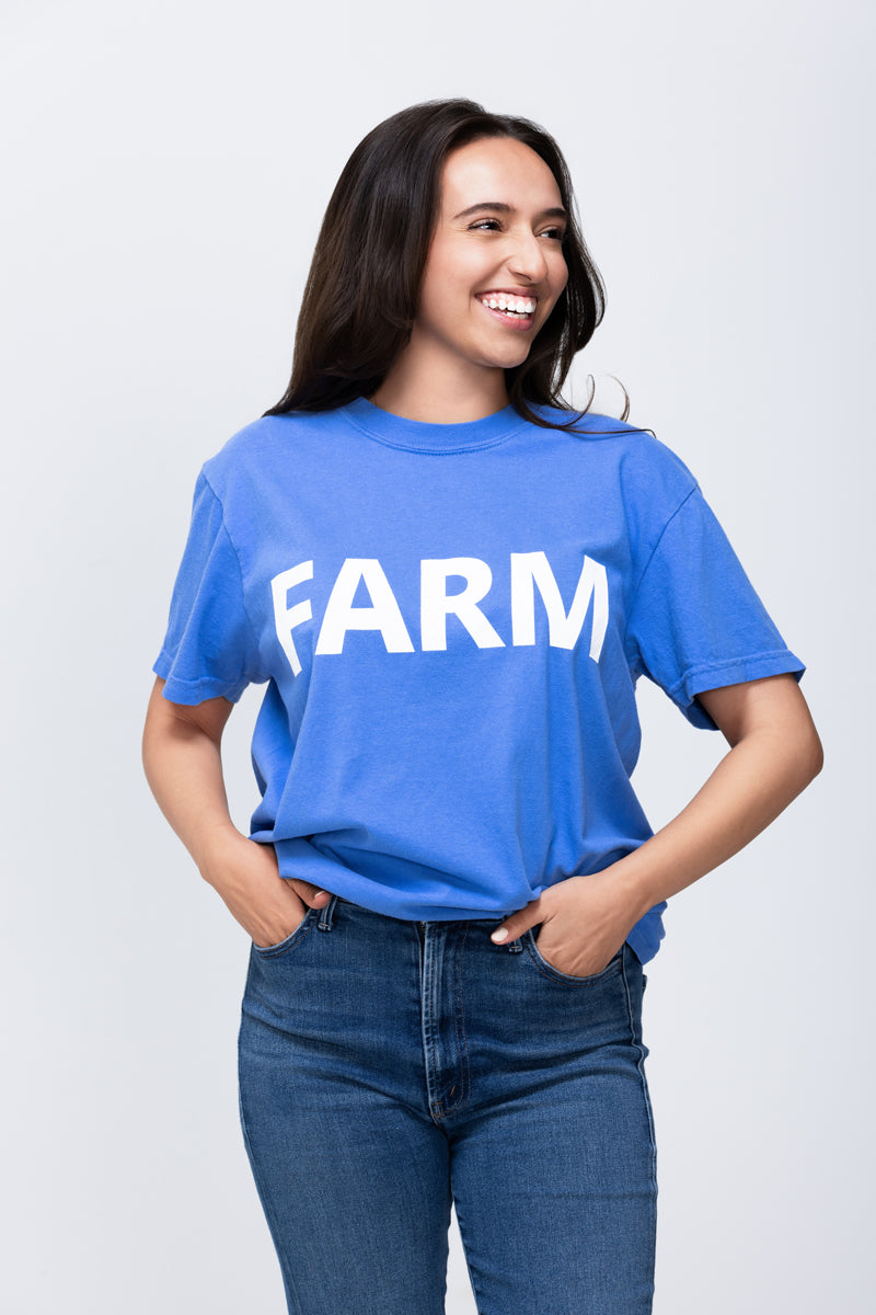 FARM Blue Unisex Short Sleeve Tee