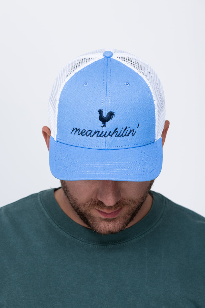 Power Blue Meanwhilin' Unisex Trucker Hat