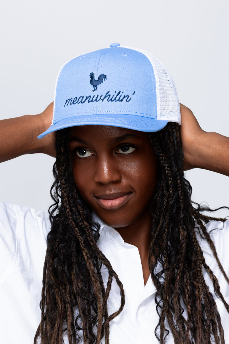 Power Blue Meanwhilin' Unisex Trucker Hat