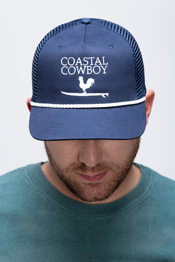 Navy Coastal Cowboy Roadie Trucker Hat