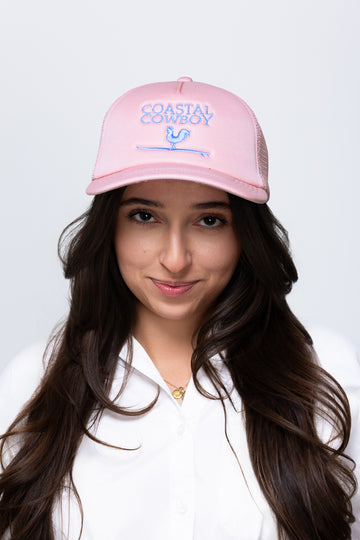 Dusty Rose Foam Coastal Cowboy Trucker Hat