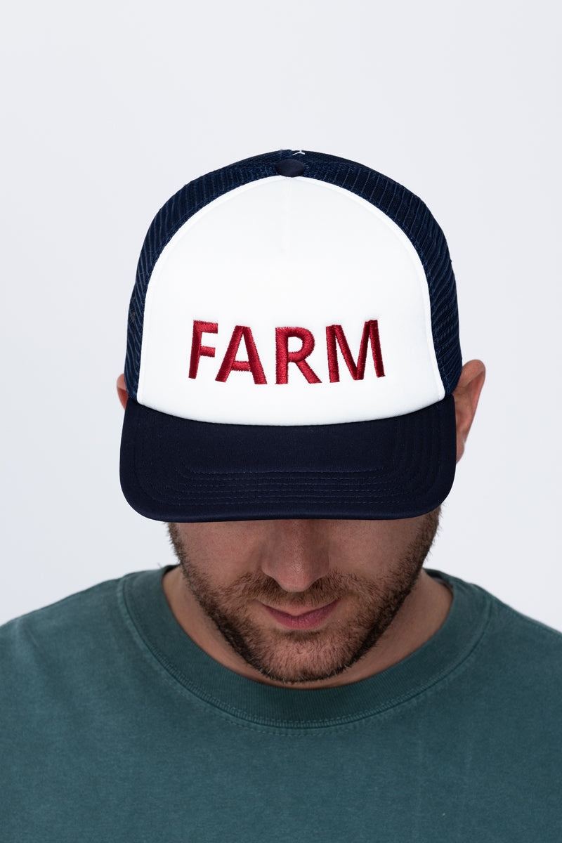 FARM Navy Foam Trucker Hat