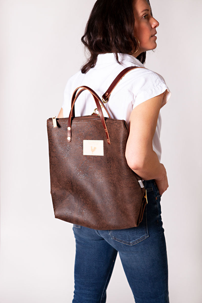 Birch Mocha Leather Backpack |Brown Tote Bag Leather| Meanwhile Back on ...