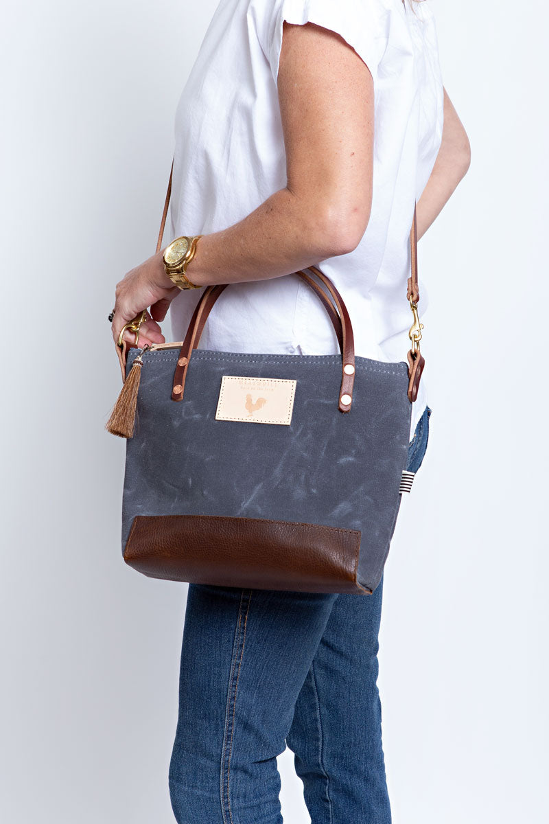 Slate store Waxed Canvas Buckthorn Tote